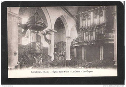 Cpa BAILLEUL - Nord EGLISE SAINT WAAST - LA CHAIRE - LES ORGUES France - Autres & Non Classés