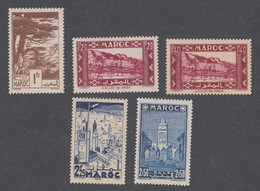 Colonies Françaises -Timbre Neuf Sans Charnière ** Maroc -N° 182,183,185,189 Et 192 - Ungebraucht