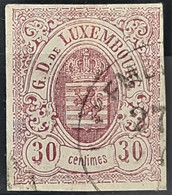 LUXEMBOURG 1859 - Canceled - Sc# 10 - 30c - 1859-1880 Coat Of Arms