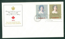 Reine / Queen Élizabeth II; Timbres Scott # 620 - 621 Stamps; Pli Premier Jour / First Day Cover (6560) - Cartas & Documentos