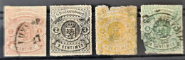 LUXEMBOURG 1865-71 - Canceled - Sc# 13-16 - For Condition See Scan! - 1859-1880 Coat Of Arms