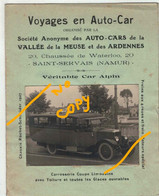 Namur - Saint Servais - Auto Cars De La Vallée De La Meuse Et Des Ardennes - Véritable Car Alpin - Limousine - RARE - Profondeville