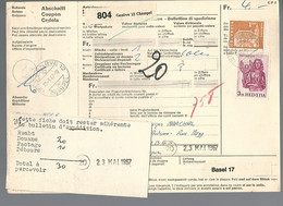 58562) Switzerland Bulletin D'Expedition 1967 Postmark Cancel - Covers & Documents