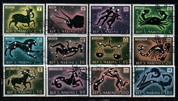 SAN MARINO - 1970 - I SEGNI DELLO ZODIACO - USATI - Oblitérés