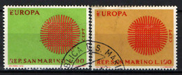 SAN MARINO - 1970 - EUROPA UNITA - CEPT - USATI - Oblitérés