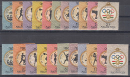 Hungary Olympic Games 1960 Mi#1686-1696 A And B - Imperforated, Mint Never Hinged - Ongebruikt