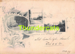 CPA GROETEN UIT BUSSUM BRINKLAAN 1899 BRUGES BRUGGE - Bussum