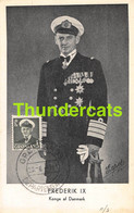 CPA DENMARK DANMARK FREDERIK IX KONGE CARTE MAXIMUM CARD - Maximum Cards & Covers