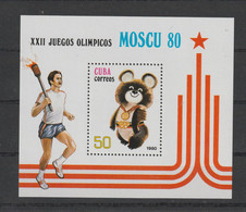Cuba 1980 Moscow Olympic Games Souvenir Sheet MNH/** (M14) - Zomer 1980: Moskou