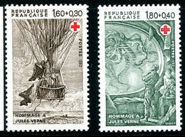 France - 1982 - Croix Rouge - Hommage à Jules Verne - NEUF - Nos 2247-48 - Cote 2,20 Euros - Neufs