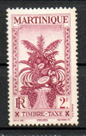 Col22  Martinique Taxe  N° 21 Neuf XX MNH  Cote 4,50 Euro - Strafport
