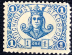 Sverige - Sweden - W1/27 - MNH - 1887 - Stockholms Stadspost - Lokale Uitgaven