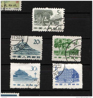 Chine 1962 Lot De 5 Timbres Differents - Oblitérés