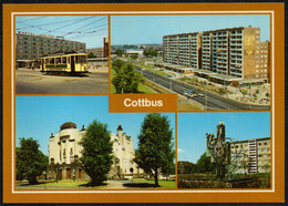 F2533 - TOP Cottbus Straßenbahn Theater Neubauten - Bild Und Heimat Reichenbach - Cottbus