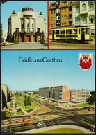 F2536 - TOP Cottbus Straßenbahn Theater Neubauten - Bild Und Heimat Reichenbach - Cottbus