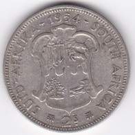 Afrique Du Sud,  2 Shillings 1954 Elizabeth II, En Argent , KM# 50 - Sud Africa