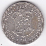 Afrique Du Sud,  2 Shillings 1956 Elizabeth II, En Argent , KM# 50 - Afrique Du Sud