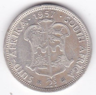 Afrique Du Sud,  2 Shillings 1957 Elizabeth II, En Argent , KM# 50 - South Africa