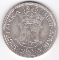 Afrique Du Sud , 2 1/2 Shillings 1957 Elizabeth II, En Argent , KM# 51 - Sudáfrica