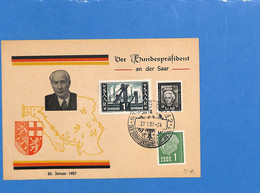 Saar 1957 Carte Postale De Saarbrücken (G2971) - Lettres & Documents