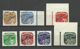 SLOVAKIA Slowakei 1939 Lot Zeitungsmarken Newspaper Stamps From Michel 26 - 34 , Mint & Used - Oblitérés