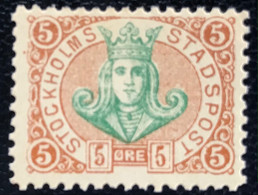 Sverige - Sweden - Zweden - W1/27 - MNH - 1887 - Stockholms Stadspost - Lokale Uitgaven