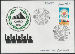 Egypt 1997 First Day Cover - FDC 98th Anniversary International Parliamentary Conference- Interparlementarie Conference - Brieven En Documenten