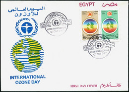 Egypt 1995 First Day Cover - FDC International Ozone Day Air Mail Cover - Brieven En Documenten