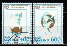 SAN MARINO - 1985 - ANNO INTERNAZIONALE DELLA GIOVENTU' - USATI - Used Stamps