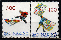 SAN MARINO - 1984 - COSTITUZIONE DEL "GRUPPO SBANDIERATORI DELLA REPUBBLICA DI SAN MARINO" - USATI - Used Stamps