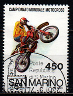 SAN MARINO - 1984 - CAMPIONATO MONDIALE DI MOTOCROSS - USATO - Used Stamps