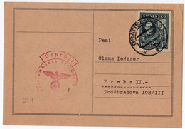 Slovenský štát - 1940 - Bratislava - Slowakischer Staat - Slovak State - Oberkommando -  Geprüft - Storia Postale