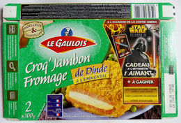EMBALLAGE CROQ' JAMBON FROMAGE LE GAULOIS BOITE STAR WARS EPISODE III 2005 ( Sans Magnet ) - Objets Publicitaires
