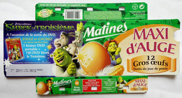 EMBALLAGE MATINE BOITE D'OEUFS SHREK LE TROISIEME  2007 DREAMWORKS - Objets Publicitaires