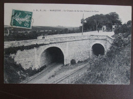 Cpa  MARQUISE  -  MARQUISE - Le Chemin De Fer Des Usines à La Gare - Marquise