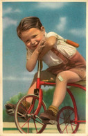 Jouet Ancien * CPA * Enfant Sur Tricyle , Jeu Jouet Jeux * Cycle Vélo 3 Roues - Games & Toys