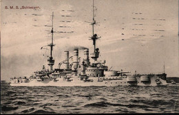 ! Alte Ansichtskarte S.M.S Schlesien, 1914, Kriegsschiff, Warship, Kiel - Guerra