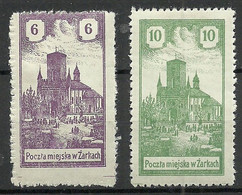 FAUX Poland Polska Polen 1918 Local Post ZARKI Michel 7 - 8 * FAKE Fälschungen - Gebraucht