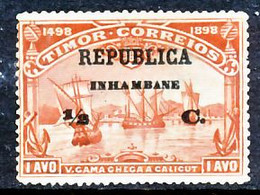 !										■■■■■ds■■ Inhambane 1913 AF#64 (*)Vasco Da Gama On Timor 1/2 Cent (x12893) - Inhambane