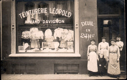 Koekelberg : Véritable Carte Photo / Teinturerie Léopold : Armand Davignon  Rue De L'eglise Ste Anne - Koekelberg