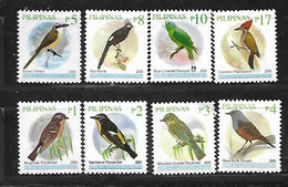PHILIPPINES 2009 BIRDS SET TO P17  MNH - Philippines