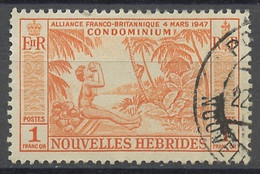 Nouvelles Hébrides - Neue Hebriden - New Hebrides 1957 Y&T N°183 - Michel N°191 (o) - 1f La Noix De Coco - En Français - Gebraucht