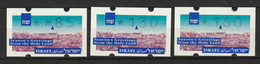 ISRAEL 1993 ATM Christmas 0.85, 1.30, 1.60 MNH ** - Frankeervignetten (Frama)