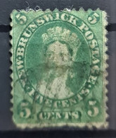 NEW BRUNSWICK 1860/63 - Canceled - Sc# 8a - 5c - Used Stamps
