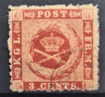 DANISCH WESTINDIES 1872 - Canceled - Sc# 3 - 3c - Deens West-Indië