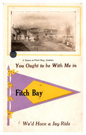Quebec  View Of Fitch Bay , Flag, We'd Have A Joy Ride - Sonstige