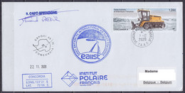 TAAF - Terre Adélie - Cachets Station Concordia "East Antarctic International Ice Sheet Traverse" + Cachet Et Sign. Chef - Covers & Documents