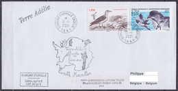 TAAF - Terre Adélie - Cachet Ornitho-Eco TA71 - Oblit. Dumont D'Urville 15-1-2021 / Tp Oiseaux - Briefe U. Dokumente