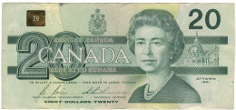 Billet, Canada, 20 Dollars, 1991, KM:97b, TTB - Kanada