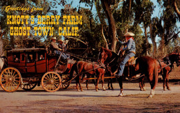 Greetings From Knott's Berry Farm, Ghost Town California - Stage Coach (diligence) Post Card Not Circulated - Autres & Non Classés